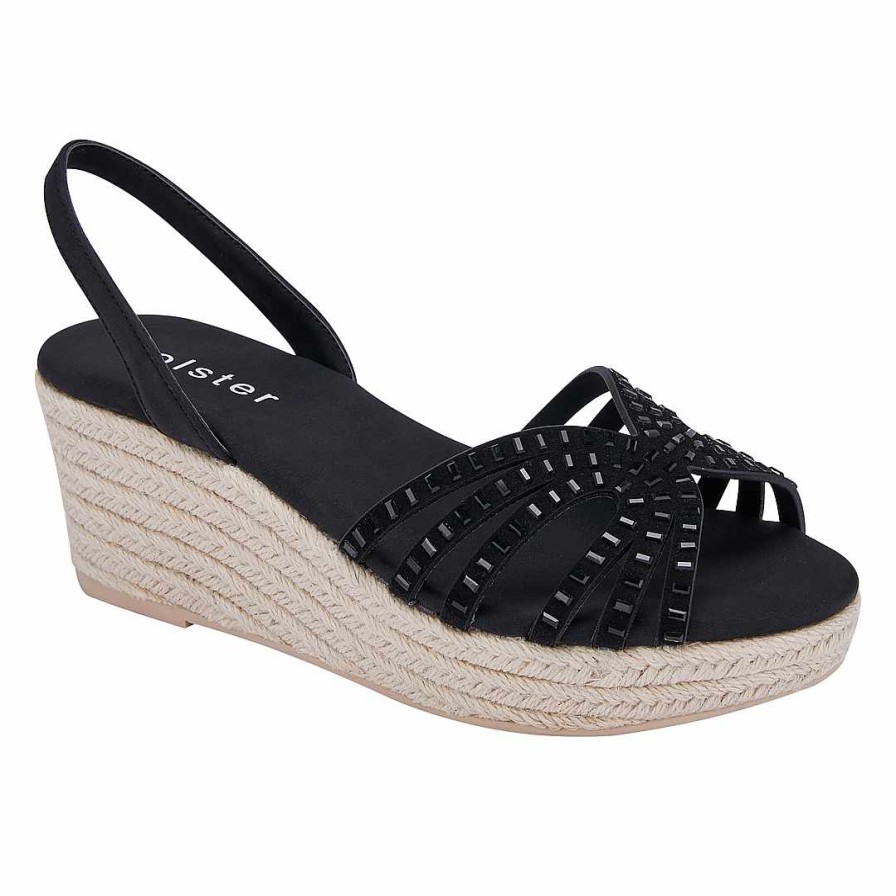 Women Holster | Mermaid Espadrille Black