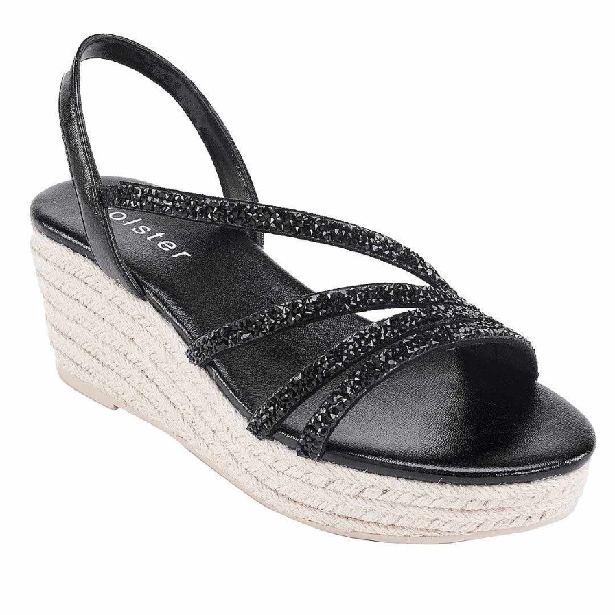 Women Holster | Party Espadrille Black