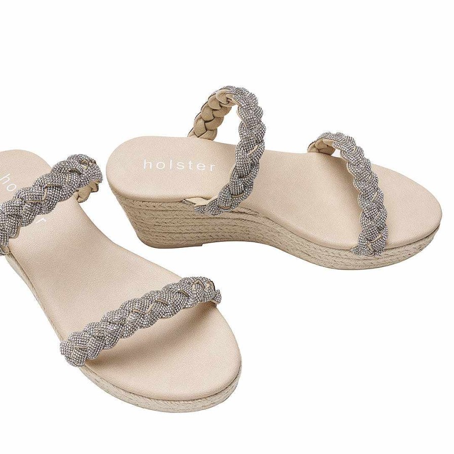 Women Holster | Tiara Espadrille & Viva Espadrille Bundle - Beige/Silver