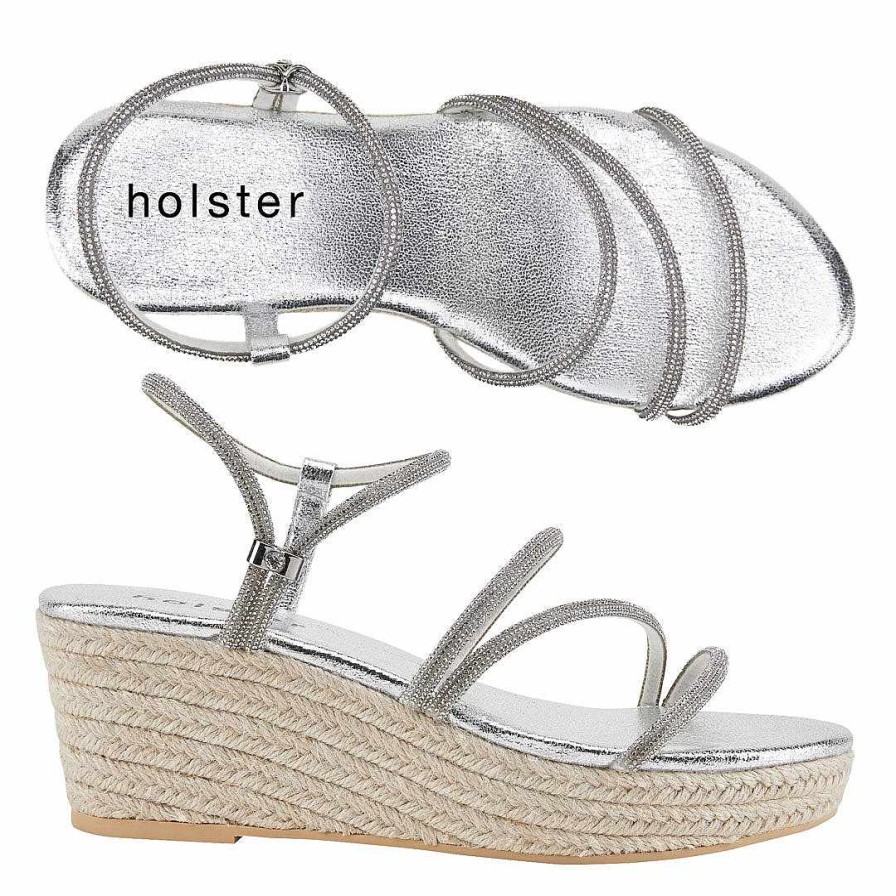 Women Holster | Viva Espadrille Silver