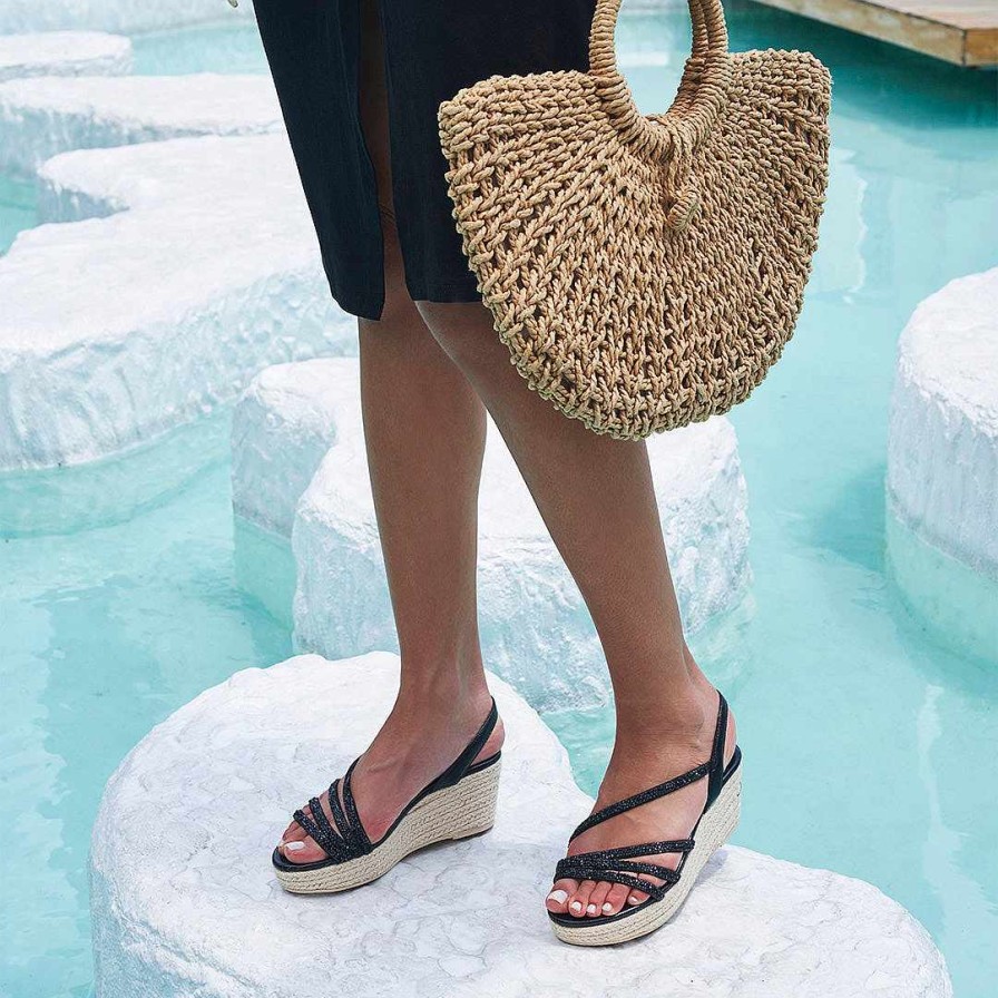 Women Holster | Party Espadrille & Mermaid Espadrille Bundle - Black/Beige