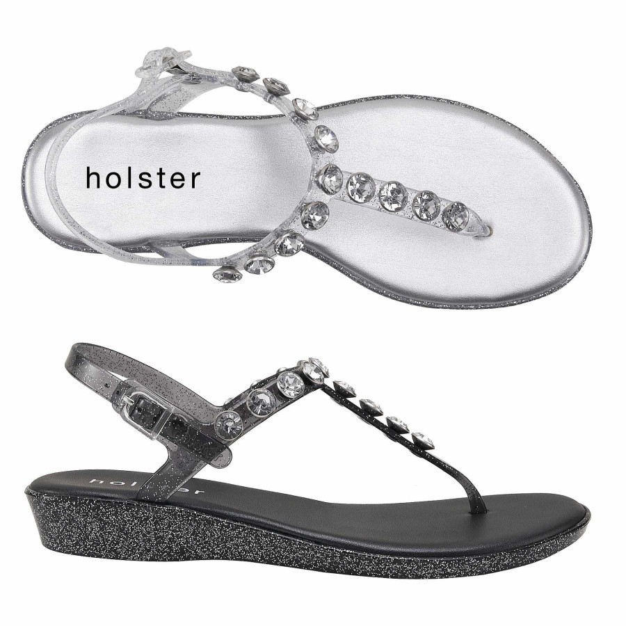 Women Holster | Amalfi Wedge Bundle - Clear Glitter/Clear Graphite Glitter